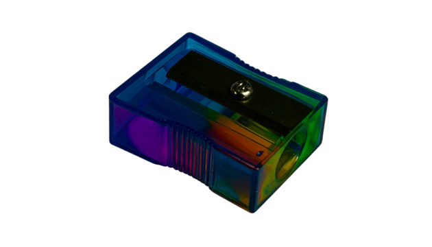 3d pencil sharpner school stationary item isolated on transparent background back to school editing png - Powered by Adobe