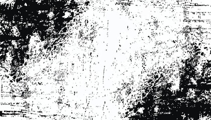 Fototapeta premium Abstract grunge black and white distressed texture background. Grunge overlay background. Monochrome Texture.