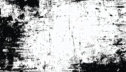 Abstract grunge black and white distressed texture background. Grunge overlay background. Monochrome Texture.