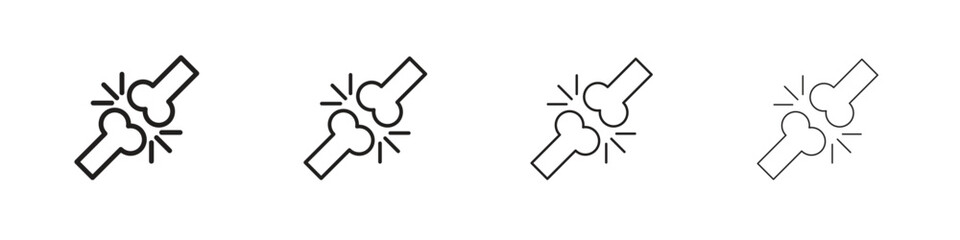 Bones icon outline vector pack. Best for web, mobile, ui