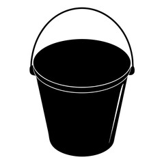  Black Bucket Silhouette
