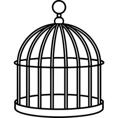 Bird Cage with Bird