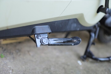 side view of the electric motor support section