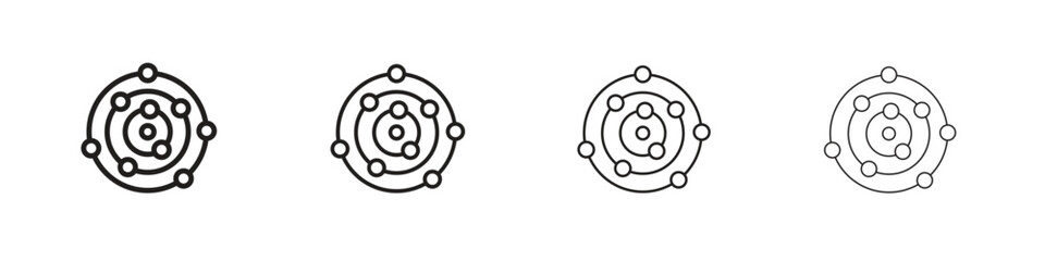 Antioxidant icon outline vector pack. Best for web, mobile, ui