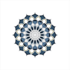 Intricate geometric mandala design with vibrant colors