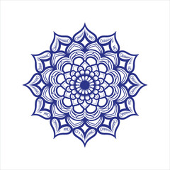 Intricate mandala icon design with vibrant colors