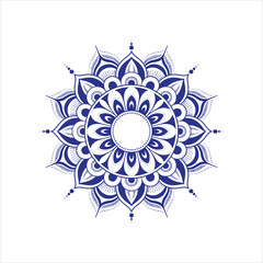 Detailed symmetrical black and white vector design