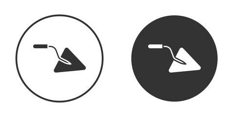 Trowel icon flat. Illustration isolated vector sign symbol