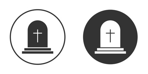 Tombstone icon flat. Illustration isolated vector sign symbol