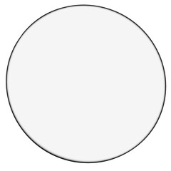 white round button