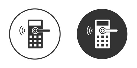 Smart lock icon sign symbol and flat style for app, web and digital design.