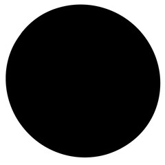 black round button