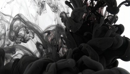 black smoke on the white 