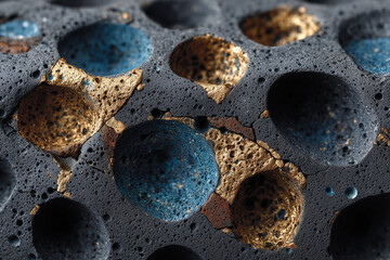 A Pattern of negative space Mineral flat design style spike   texture