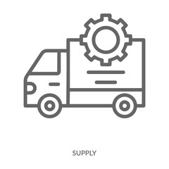 Supply Icon Line Style. Design Vector Illustration