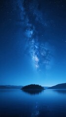 Milky Way Over a Serene Lake at Night