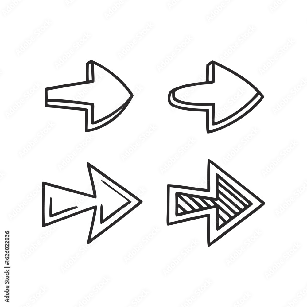 Poster high-quality vector arrows set. versatile vector arrows set. 15 modern and simple arrows set. eps 10