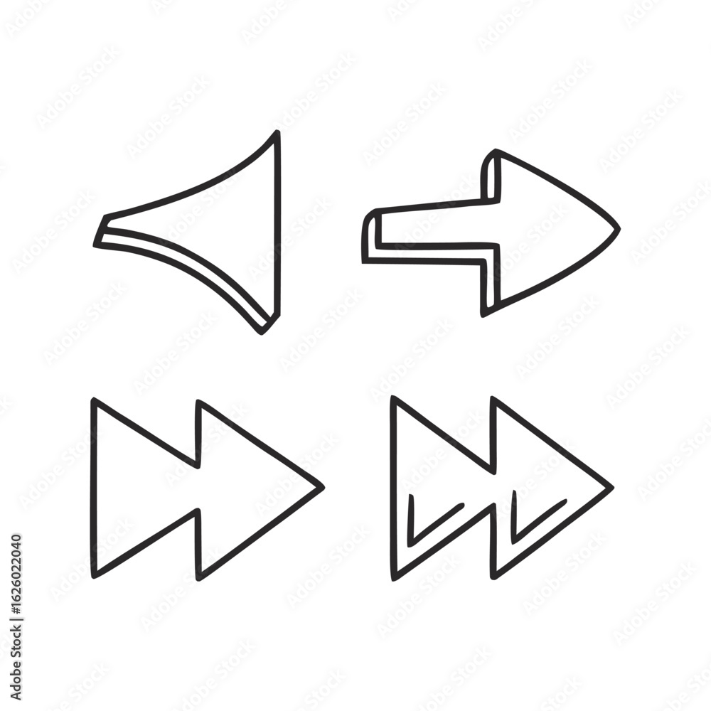 Poster high-quality vector arrows set. versatile vector arrows set. 15 modern and simple arrows set. eps 10