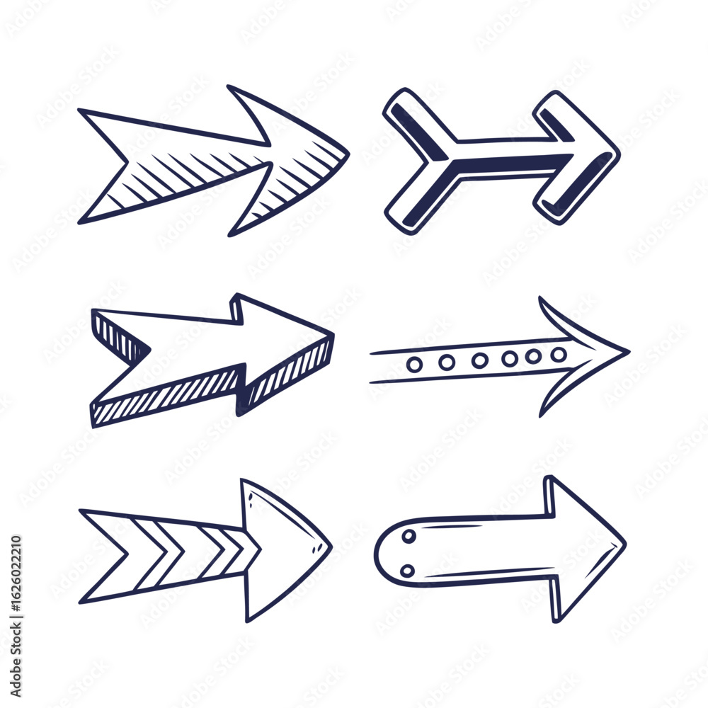 Aufkleber high-quality vector arrows set. versatile vector arrows set. 15 modern and simple arrows set. eps 10