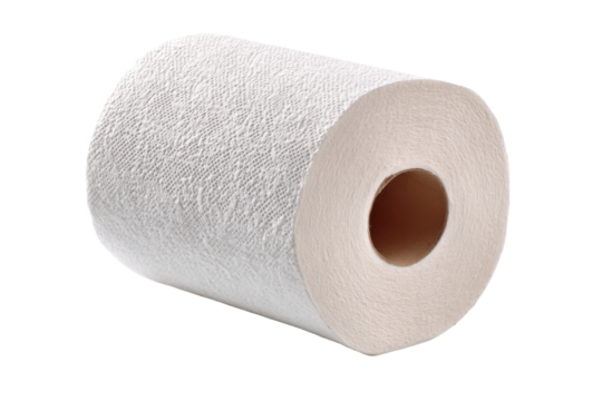 Using paper towels for quick cleaning in home spaces indoor practical. Isolated on transparent background, png.