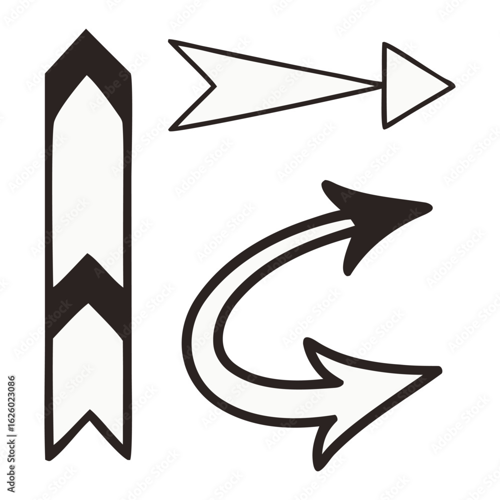Poster high-quality vector arrows set. versatile vector arrows set. 15 modern and simple arrows set. eps 10