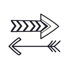 High-Quality Vector Arrows Set. Versatile Vector Arrows Set. 15 Modern and Simple Arrows Set. EPS 10 Vector Illustration.