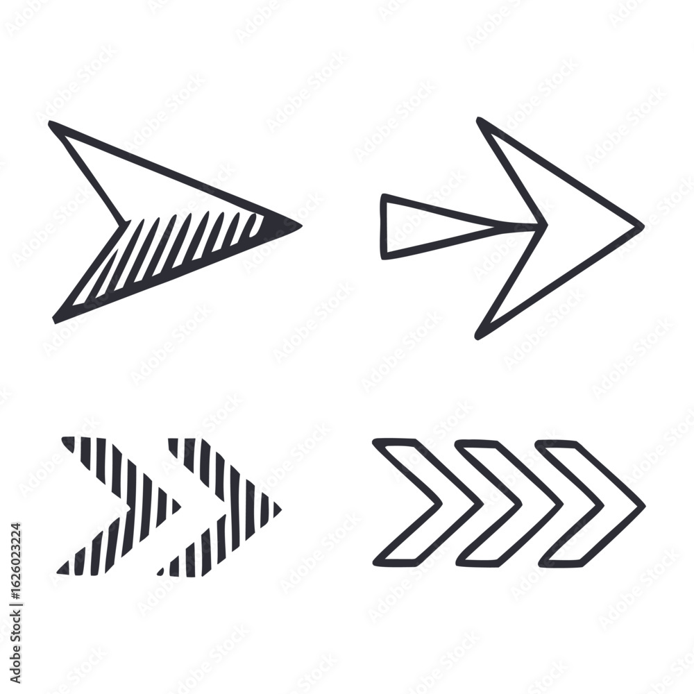 Poster high-quality vector arrows set. versatile vector arrows set. 15 modern and simple arrows set. eps 10