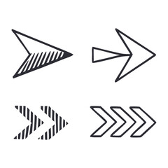 High-Quality Vector Arrows Set. Versatile Vector Arrows Set. 15 Modern and Simple Arrows Set. EPS 10 Vector Illustration.