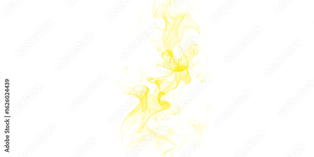 Poster a vibrant yellow abstract shape with intricate details against a stark black background centered vie