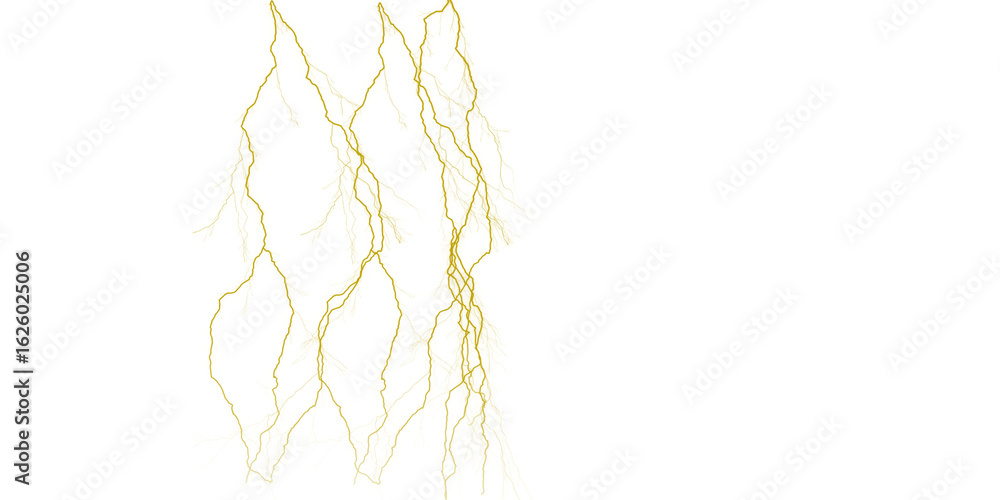 Aufkleber a visual representation of golden lightning strikes against a stark black background creating contra