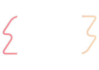 ポップな途切れた見出しフレーム