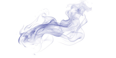 An abstract depiction of a swirling blue shape against a stark black background, artistic rendering