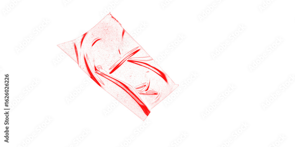 Poster a red rectangle shape with blurred edges is placed diagonally on a black background in the image fra