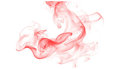 Abstract red shape with blurred edges against a black background creating a dynamic composition