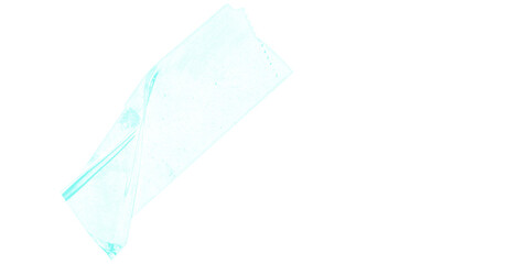 A light blue irregularly shaped object diagonally placed against a black background creating contrast
