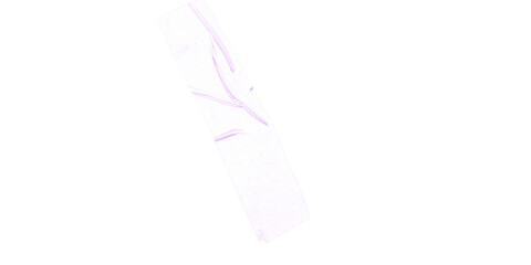 A light purple rectangular shape with pixelated edges on a black background diagonally oriented right