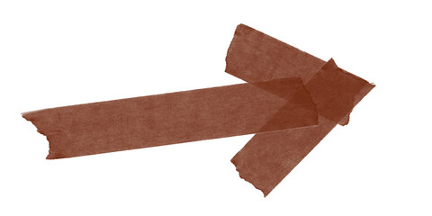 A simple digital illustration of a brown arrow pointing to the right on a black background space art