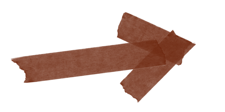 A simple digital illustration of a brown arrow pointing to the right on a black background space art