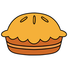 cheese tart cake vector cartoon