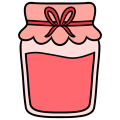 strawberry jam vector