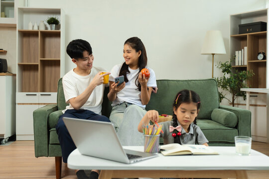 Family spending happy time together on vacation. - Powered by Adobe