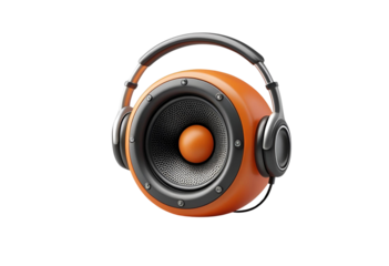 3D audio speaker icon isolated in rendering for sound display.