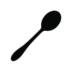 spoon on white background