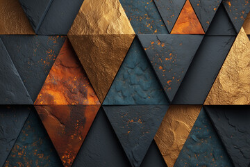 A Pattern of Triangle Gemstone technology style diagonal  texture