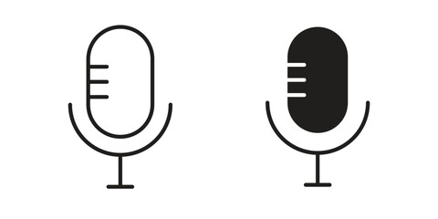 Voice recognition icon sign symbol and flat style for app, web and digital design.