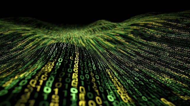 Abstract binary code pattern