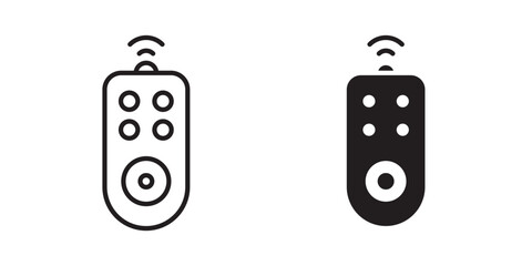 Remote control icon sign symbol and flat style for app, web and digital design.