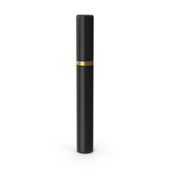 Elegant Black and Gold Cosmetic Tube Packaging , 3D, transparent background , PNG  