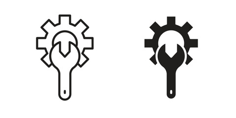 Productivity tools icon sign symbol and flat style for app, web and digital design.
