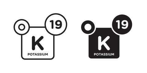 Potassium icon sign symbol and flat style for app, web and digital design.